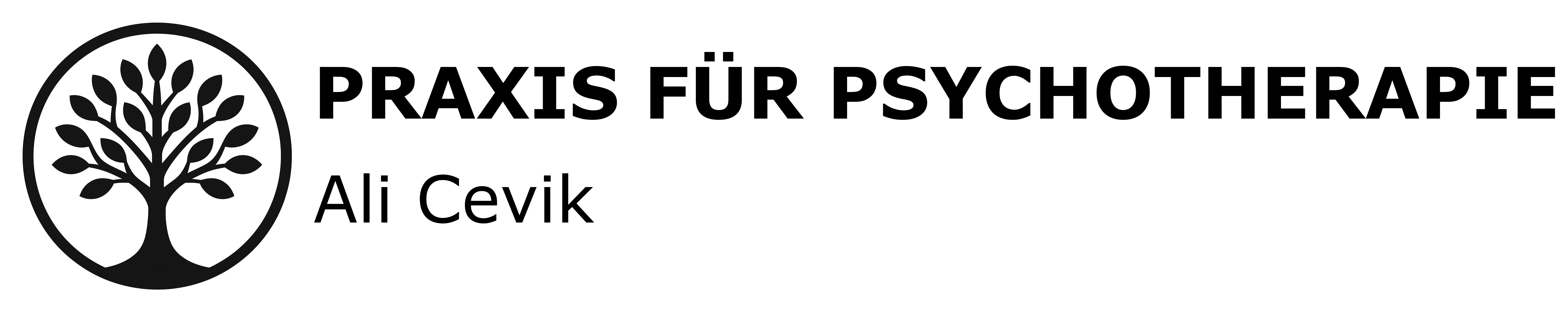 Praxis für Psychotherapie Logo mit Text